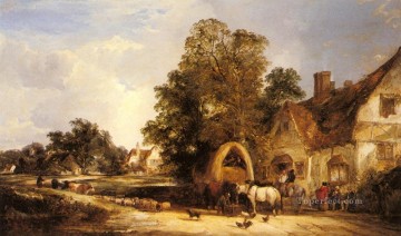 ハーフ・ウェイ・ハウス・サッチャムの田園風景 ウィリアム・シェイアー・シニア Oil Paintings